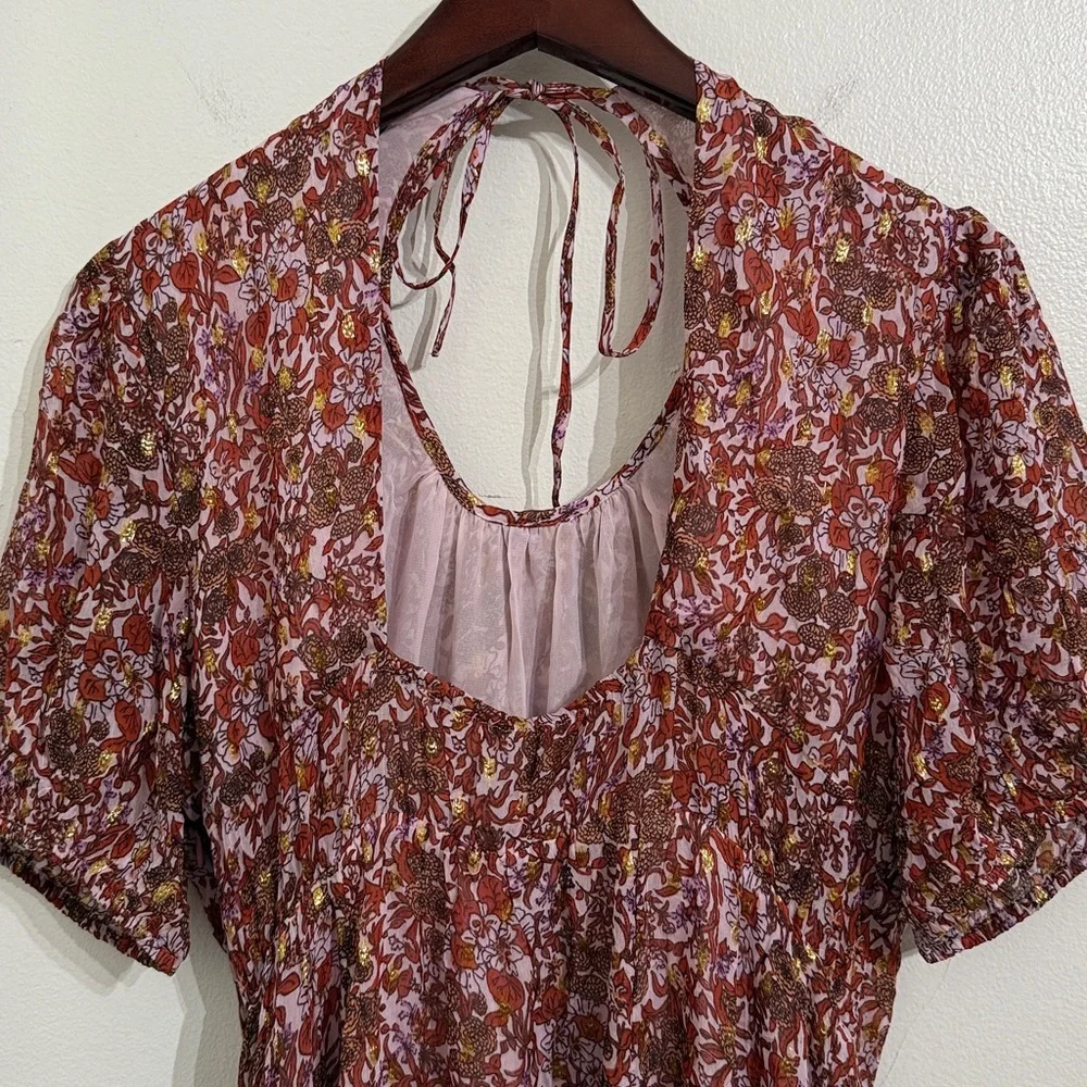 J. Crew Pink Floral Maxi Dress